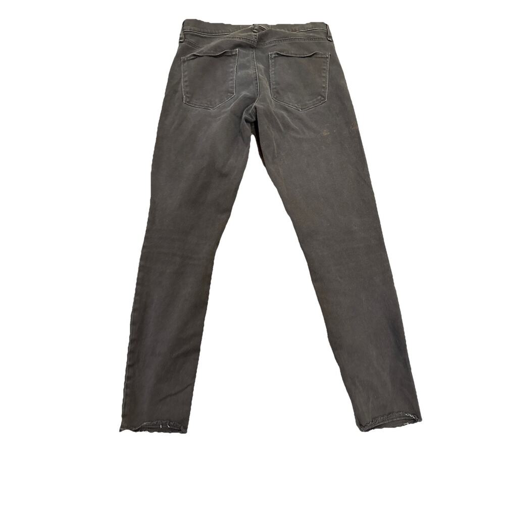 GAP 1969 Women's True Skinny Ankle Jeans Stretch Distressed Hems Black Size 28R - Picture 11 of 16